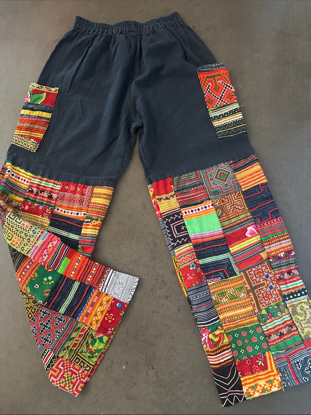 Unique handmade boho patchwork pants